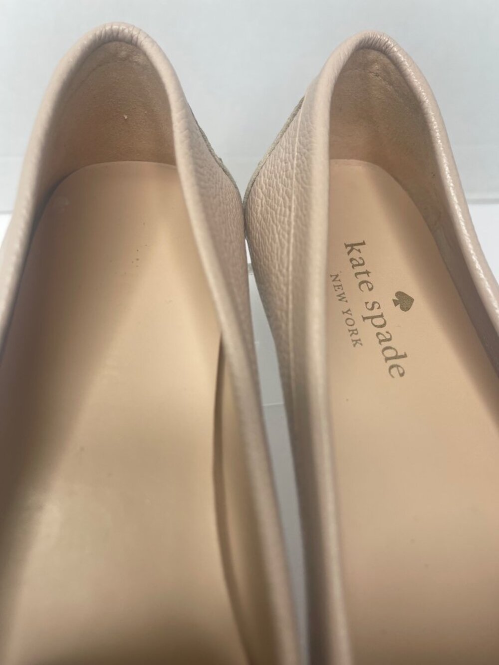 Kate Spade Cheshire Tie Pebbled Leather Loafer Moccasin Shoes Rose Size 8B Chic - Picture 8 of 9